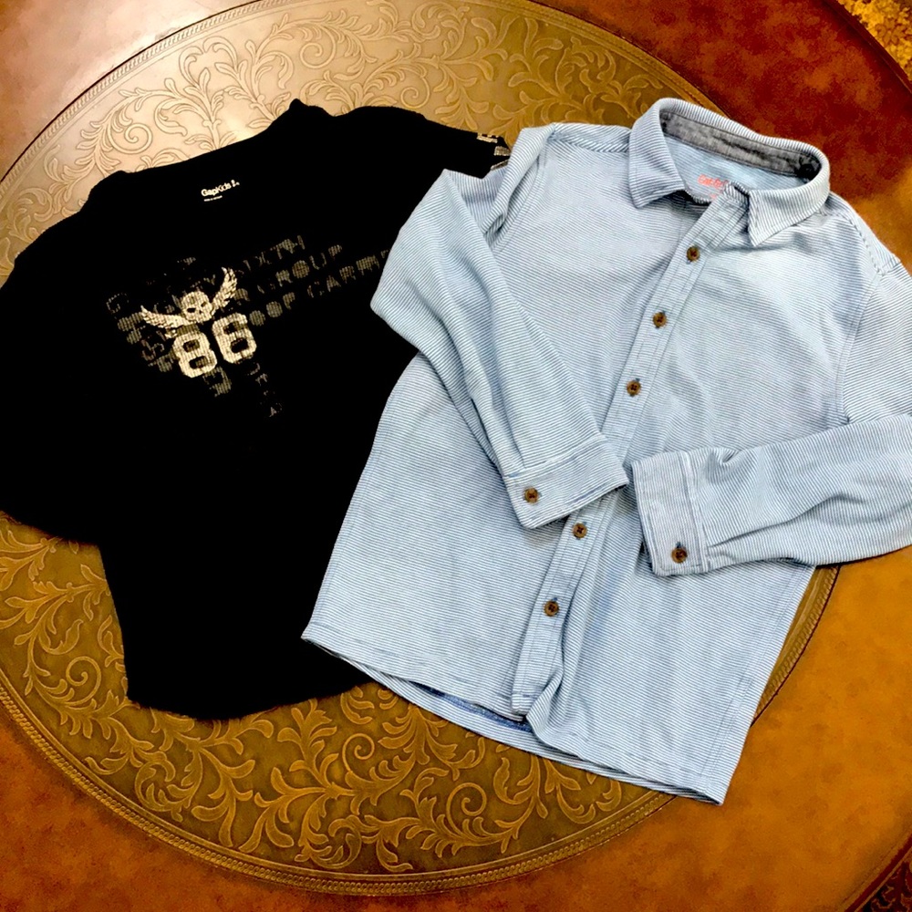 Cat & Jack Button Up and Gap Kids Thermal